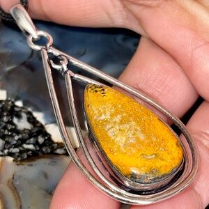 Indonesian Bumblebee Jasper Pendant 2 7/8”